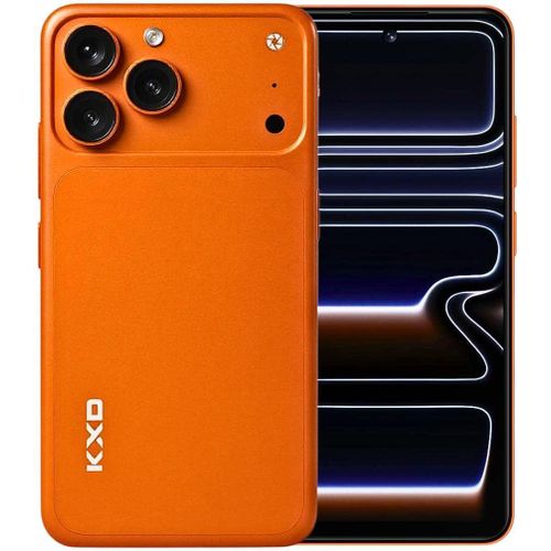 Kxd A07 PRO 4G - 6.6" 128GB ROM 12GB RAM 13MP 5000mAh 4G-Network Dual-SIM (With Hard Rubber Cover) - Orange