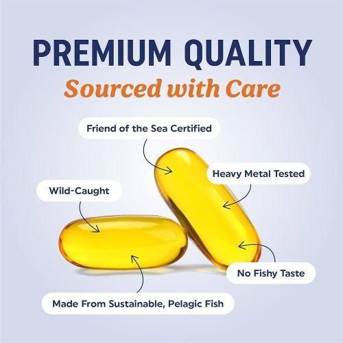 Triple Strength Omega-3 Fish Oil dietary supplement - 180Gels.