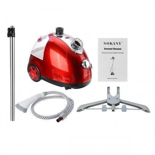 Sokany Vertical Garment Steaming Iron Stand For Clothes Hanger - Red.