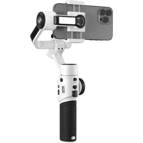 Smooth 5S Gimbal for Smartphone iPhone Gimbal Stabilizer for Video Gimbal for iPhone 14 Pro Max 13 12 SE2 Xs X SE 8 7 Plus 3-axis Handheld Phone Gimble w/Focus Pull & Zoom Capability for iPhone & Android - Magnetic Light, Tripod & More