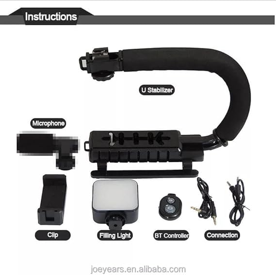 AY49U Handheld Camera Stabilizer – Professional Gimbal Grip For Smooth Video