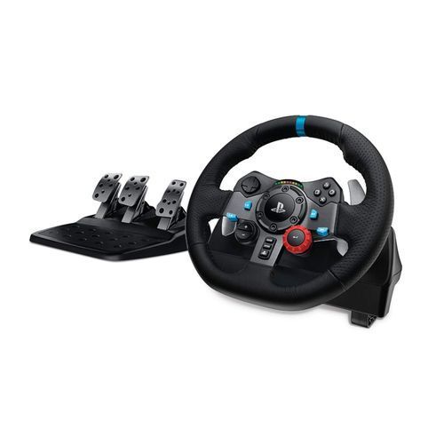 Logitec G Dual Motor Feedback Driving Force G29 Gaming Racing Wheel With Responsive Pedals For PS5, PS4 And PS3 - Black