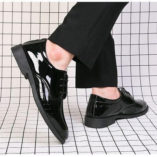 Men's Formal Leather Shoes Business Elegant - Black